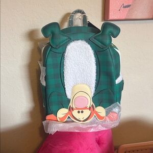 NWT Loungefly Green and White TIGGER Christmas Backpack - NEW WITH TAGS!!!!